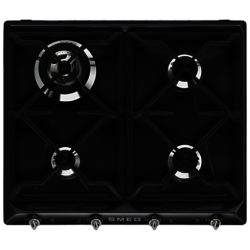 Smeg SR964NGH Victoria Gas Hob, Black